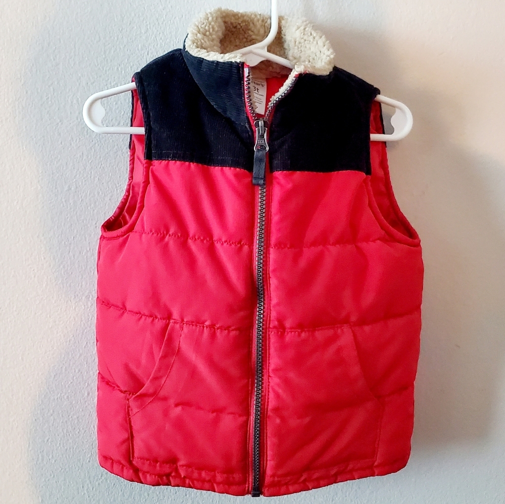 Carter's toddler boys' Zip-Up Puffer Vest Winter Jacket (Size 3T)
